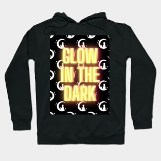 Glow in the dark moon cat Hoodie